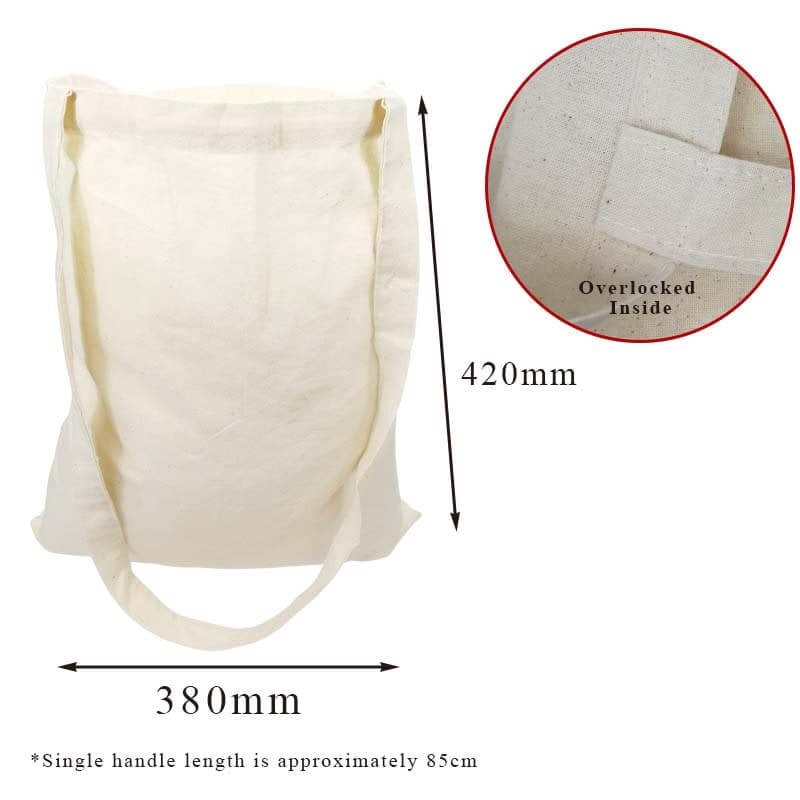 Picture of Calico Double Long Handles Bags size 380mmx420mm