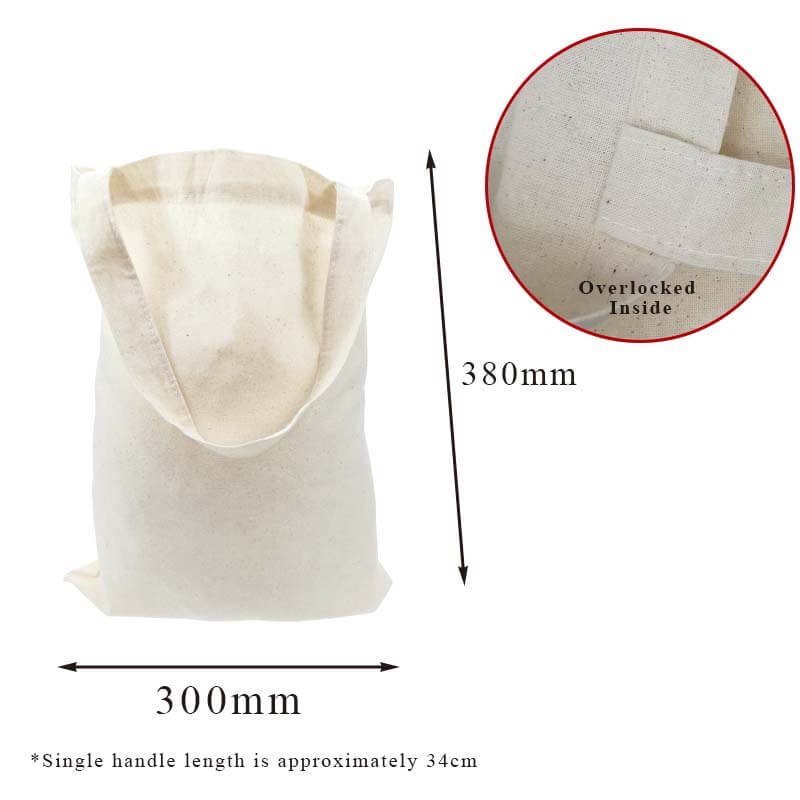 Calico Bags with Two Short Handles 300mm×380mm