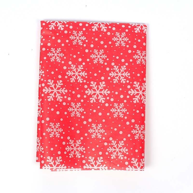 50pcs Sheets Christmas Tissue Paper Snowflake Pattern 500x700mm