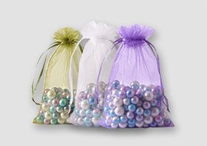 Sheer Organza Bags Multi-Functional Organza Gift Bags in Various Sizes & Colours