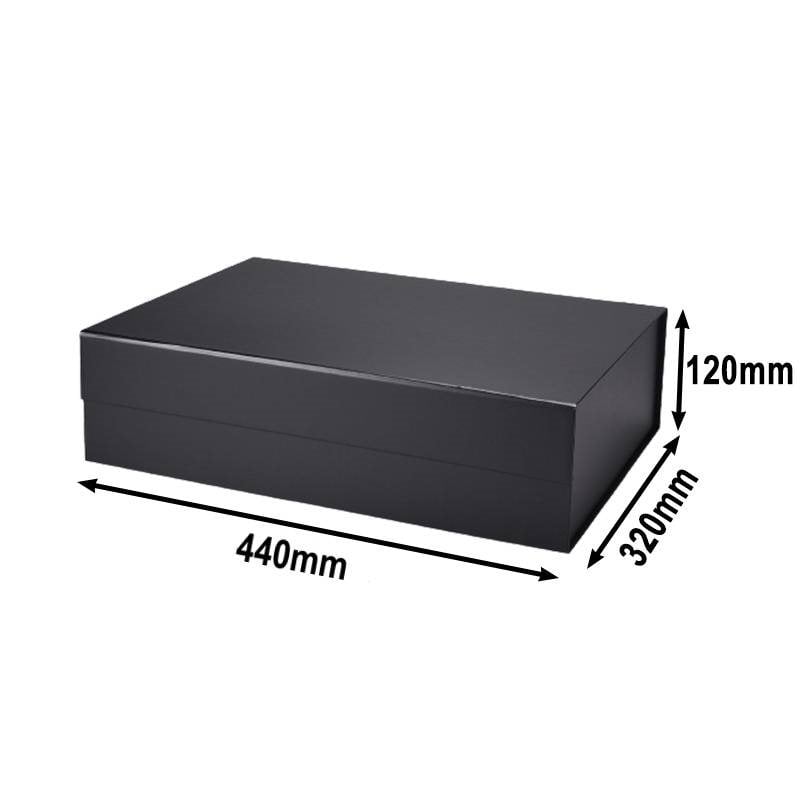 A3 Magnetic Gift Boxes 440x320x120mm Black - 12pcs | Sku Name