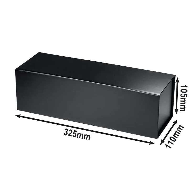 Magnetic Wine Gift Boxes Black 325x110x105mm - 25pcs | Sku Name