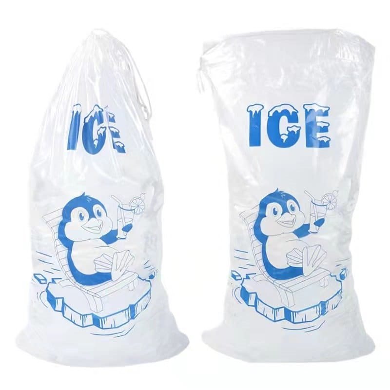 Drawstring Ice Bags - 5 lb, 9 x 17 x 4 S-17835 - Uline