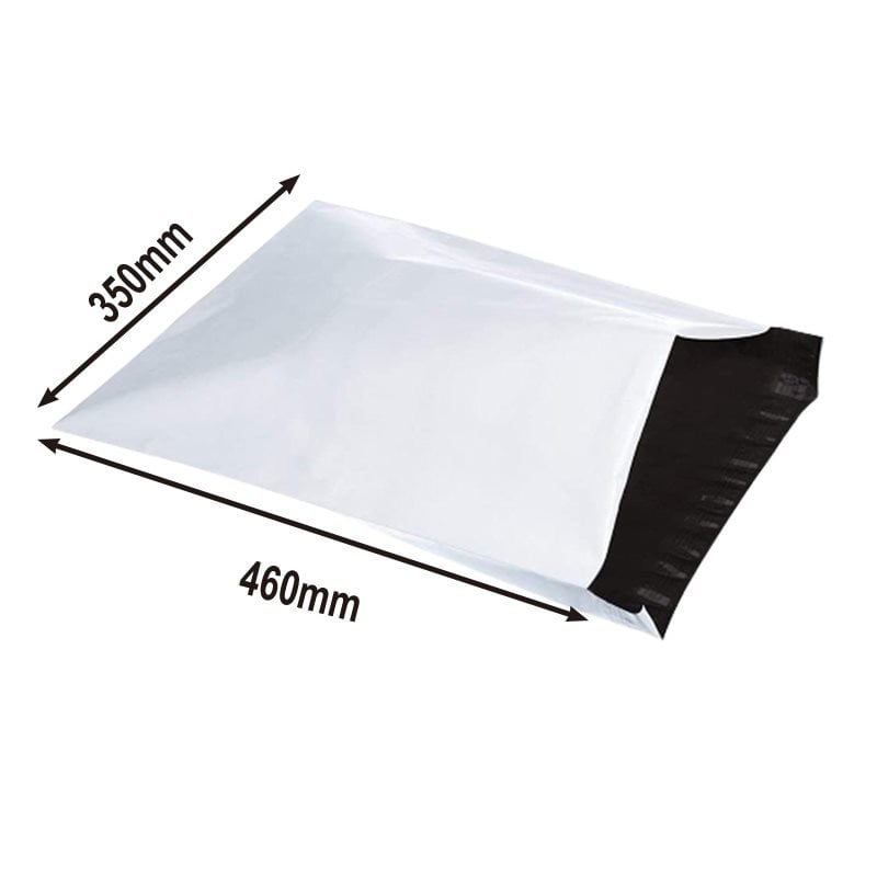 100pcs White Poly Mailers A3 Size 350x460mm Water Resistant | Sku Name