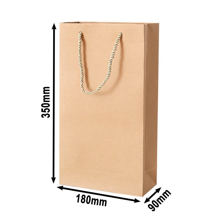 Kraft paper best sale wine bags