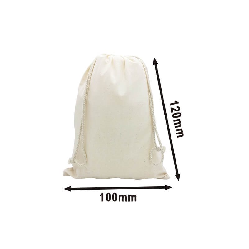 Mini Calico Drawstring Bags 100x120mm - 50pcs sku image