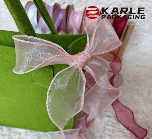 Christmas Sheer Organza Ribbon Gift Wrap Ribbon for Gift Wrapping