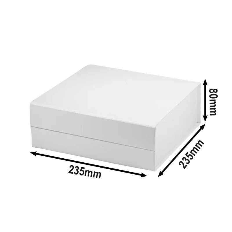 A5 Magnetic Gift Boxes 235x235x80mm White - 25pcs | Sku Name