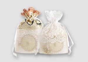 Lace Organza Bags Multi-Functional Organza Gift Bags in Various Sizes & Colours