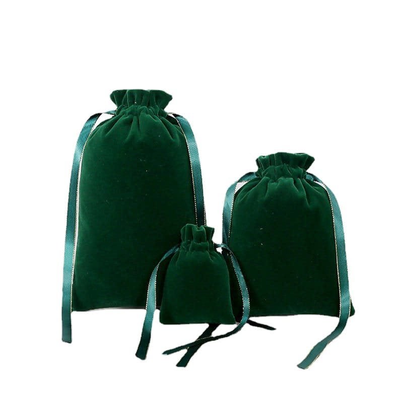 Green velvet backpack best sale