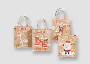 Paper gift bags discount christmas