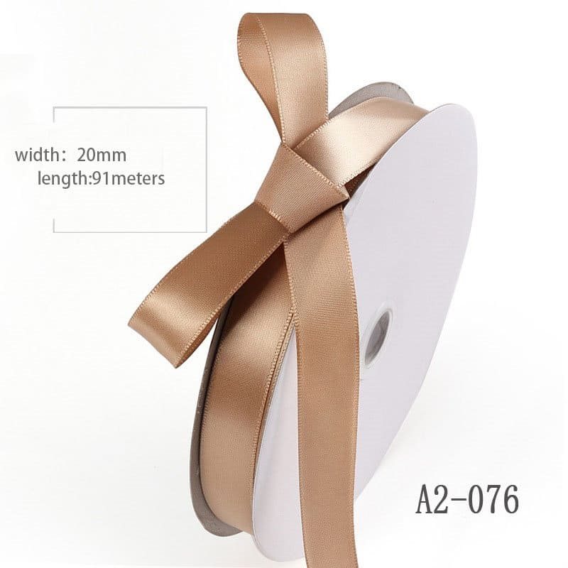 Light Gold Double Face Satin Ribbon Choose Width / Length 