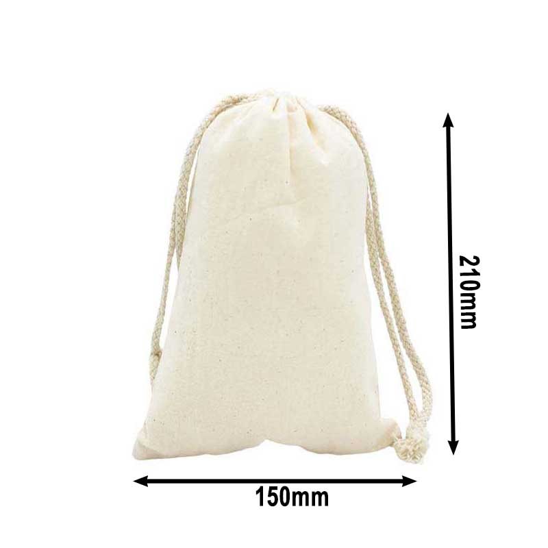 Drawstring calico clearance bags